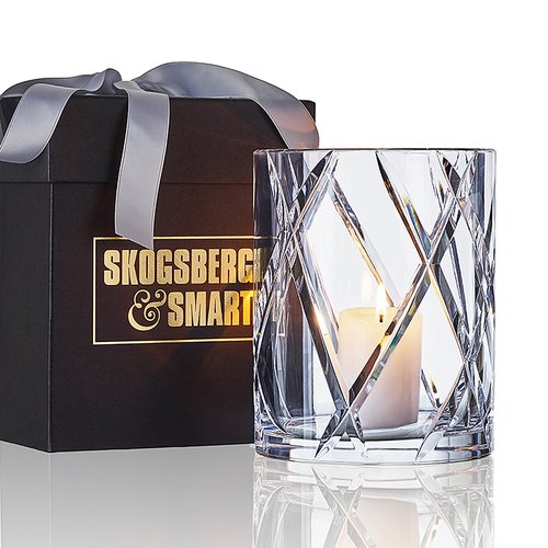 Skogsberg & Smart Hurricane crystal lamp medium Clear ljuslykta