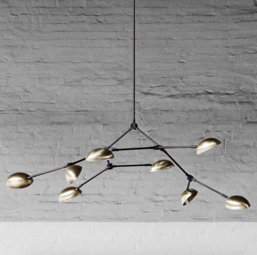 101 Copenhagen Drop Chandelier – Mässing