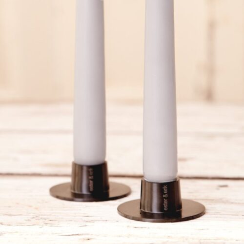 Ester & Erik Ljusstake, Mattsvart 1st