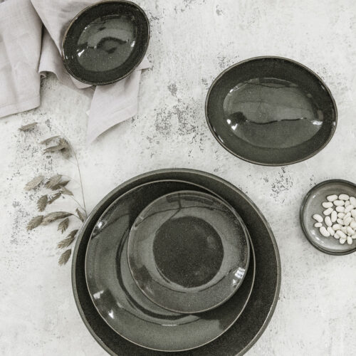 House Doctor Middagstallrik Lake Green