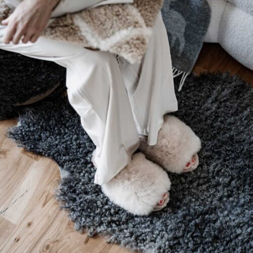 Shepherd Fårskinnstoffel Tessan Honey