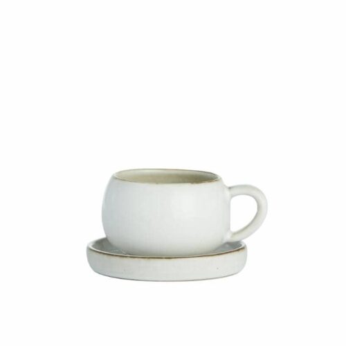 Lene Bjerre Espresso kopp Amera 9x9 cm. white sand