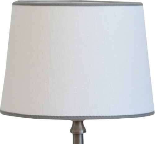 Carolin Lampskärm Vit med grått band