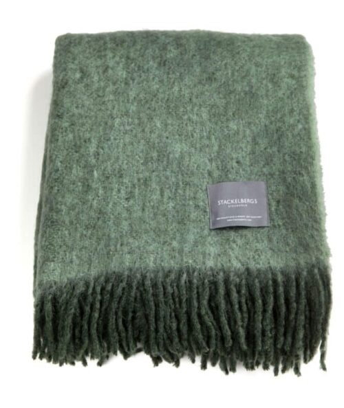 Stackelbergs Pläd Mohair Moss & Green Melange