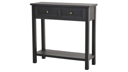 NFG Bristol Konsollbord 2 lådor antiksvart