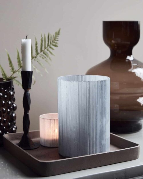 House Doctor Ljuslykta Mirr 19cm - Frost Grå