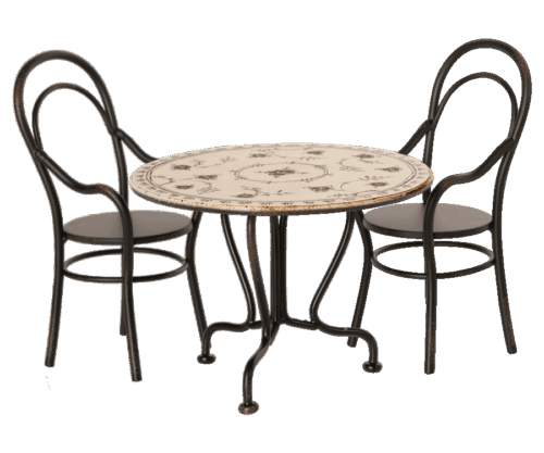 Maileg Matbord, Set med 2 stolar