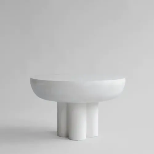 101 COPENHAGEN Crown Table, Low - Bone White