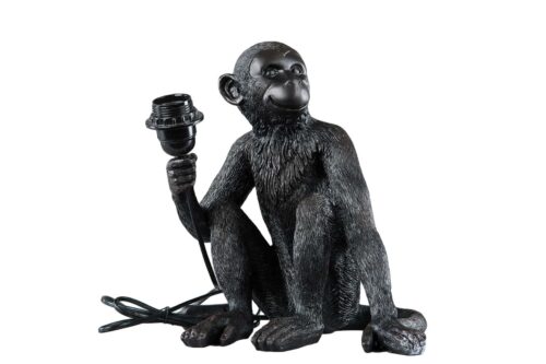 Lampa Apa Svart/Brun Poly