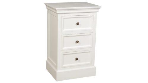 NFG Sängbord 3-lådor - Antikvit