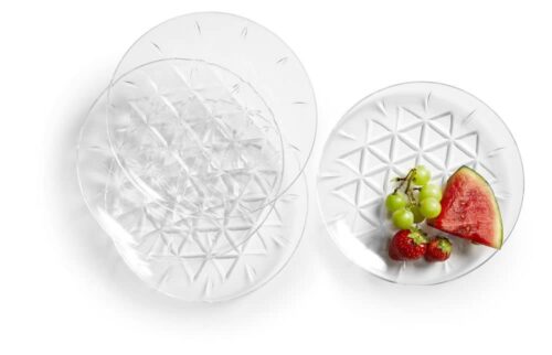 Sagaform Picknick Tallrik 4-pack transparent