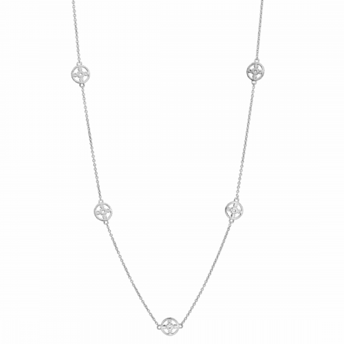 Hilke Halsband Anima Gemella 2, Silver