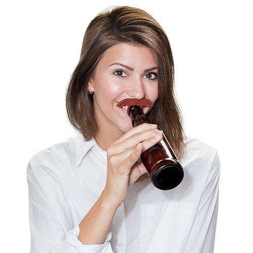 Flaskmarkärer 6 st olika mustacher