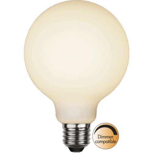 LED-LAMPA E27 G95 OPAQUE DOUBLE COATING