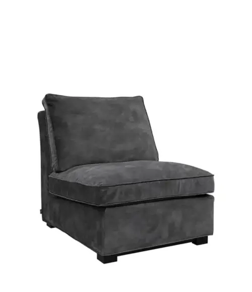 Artwood Lounge Fåtölj Town Mörkgrå Sammet