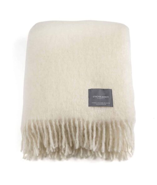 Stackelbergs Pläd Mohair Bright White