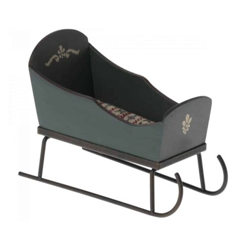 Maileg Släde , Mus - Grön