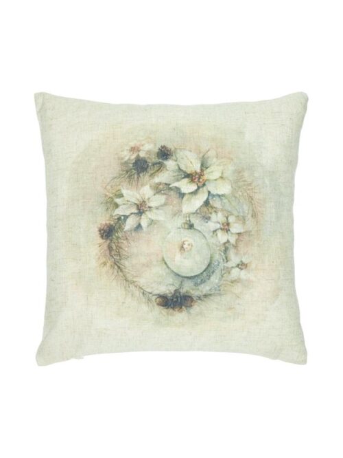 Kuddfodral Krans med Julkula