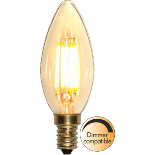 LED-lampa E14 C35 Soft Glow