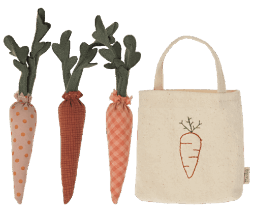 Maileg Morötter i shoppingpåse - Mini