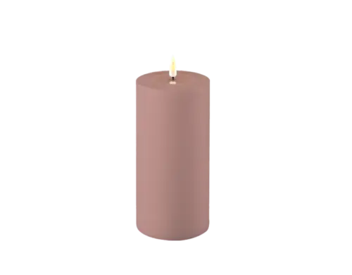 Utomhus LED Blockljus Rosa Ø 10 x 20 cm