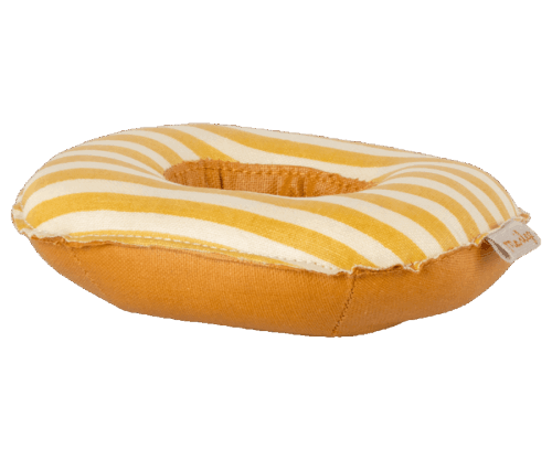Maileg Gummibåt för lillasyster- och bror mus - Yellow Stripe