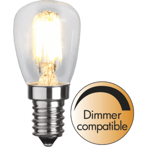 LED-LAMPA E14 ST26 CLEAR