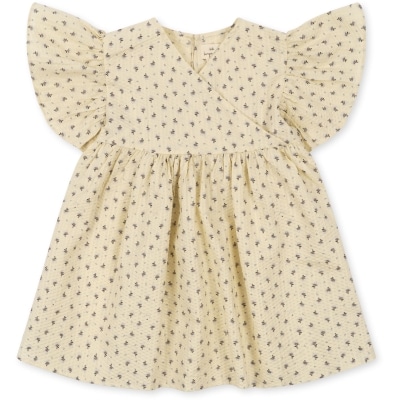 Konges Slöjd - Omlottklänning Bitsy - Point Bleu 4 år