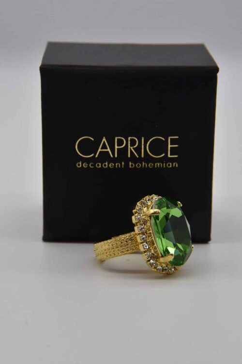 Kelly II Ring Gold Peridot