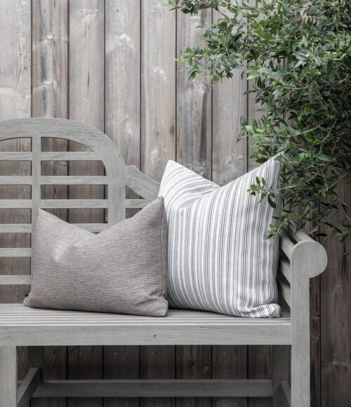 Artwood - Utomhuskuddfodral Montpellier Randig Taupe 50x50 cm