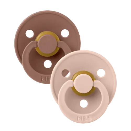 BIBS – Latexnapp 2-Pack Anatomisk Woodchuck/Blush