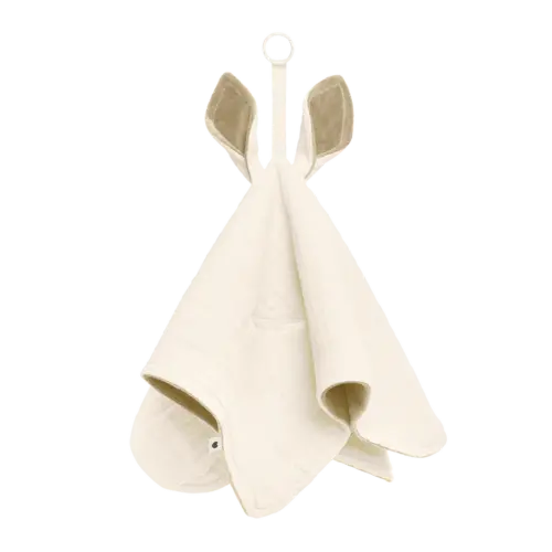 Bibs - Känguru Snuttefilt med napphållare Ivory
