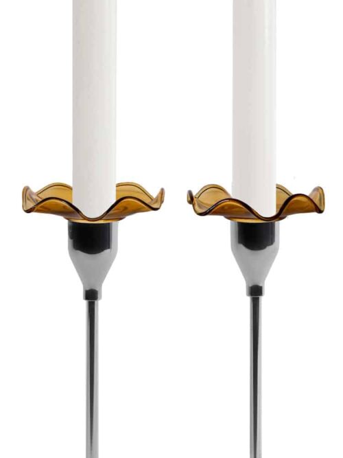 Sagaform Viva Ljusmanschett Amber 2-Pack