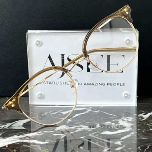 Ajsee - Läsglasögon Classy Golden Green