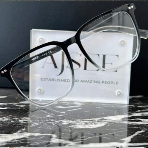 Ajsee - Läsglasögon Stories Clear Black - +1