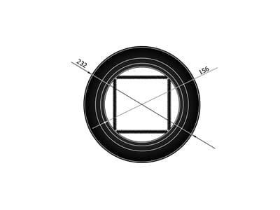 TermaTech Täckring m. klämfjäder 38mm kant ø150