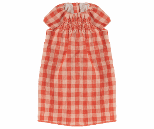 Maileg Rutig Klänning Storlek 5