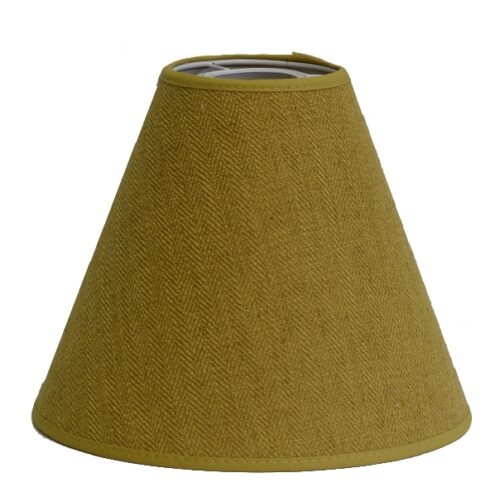 Herringbone Lampskärm Guldgul