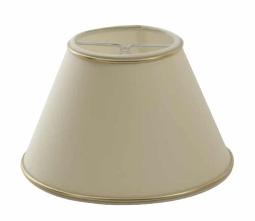 Chintz Lampskärm Beige guldprofil matt