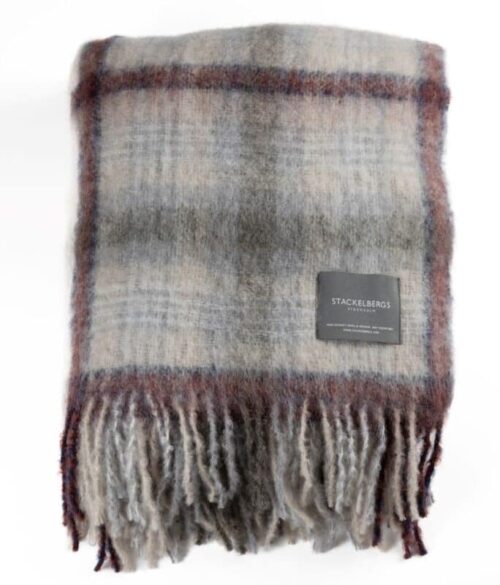 Stackelbergs Pläd Mohair Camel & Fired Earth