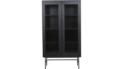 Vitrinskåp Parade Svart Ekfaner