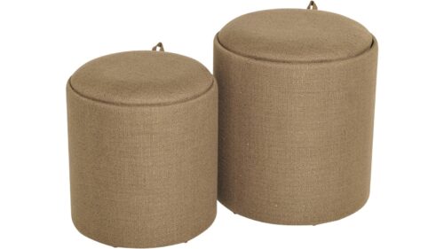 NFG Sittpuff/Sidobord Brun Set