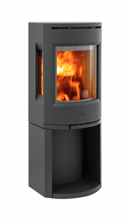 Jötul F 135 med sockel och sidoglas