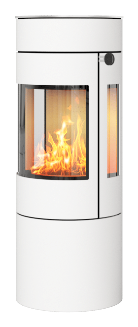 RAIS Viva 120 L Stållucka vit, med sidoglas, CleverAir, Topplatta i rostfritt stål