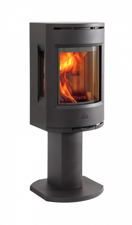 Jötul F 137 med pelare och sidoglas