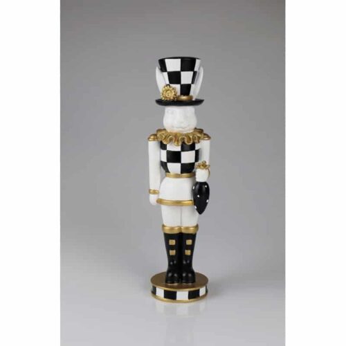 Kanin med hatt svart/Vit mellan