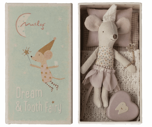 Maileg Tandfé Lillasyster Mus i Tändsticksask