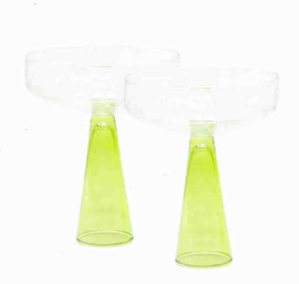 Champagneglas Claude Coupe Klar/Grön