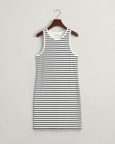 GANT Teen Girls randig ribbstickad klänning