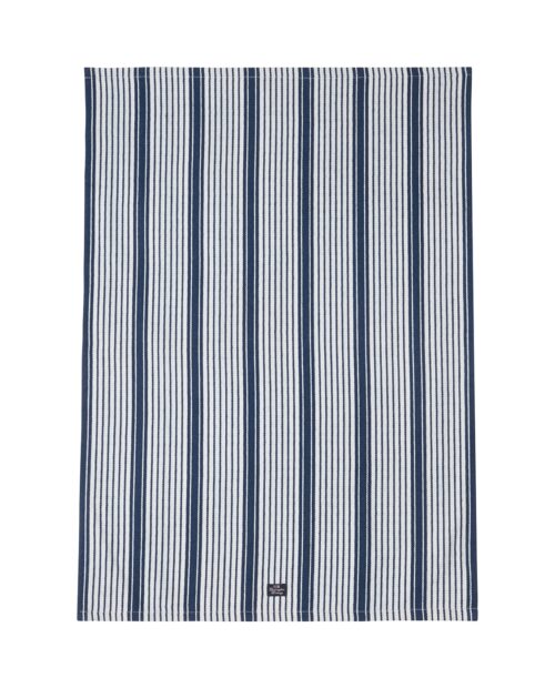 Lexington Randig Kökshandduk Mörkblå/Vit